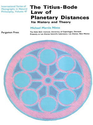 cover image of The Titius-Bode Law of Planetary Distances
